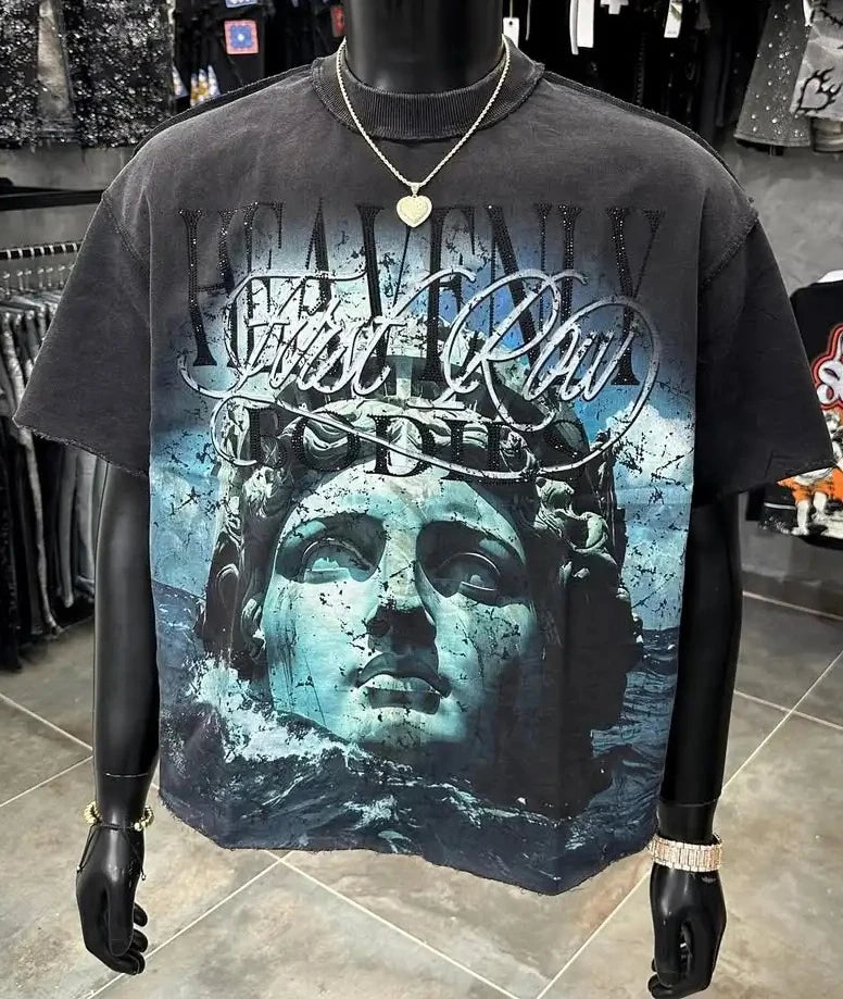 Street Letter Print T-shirt