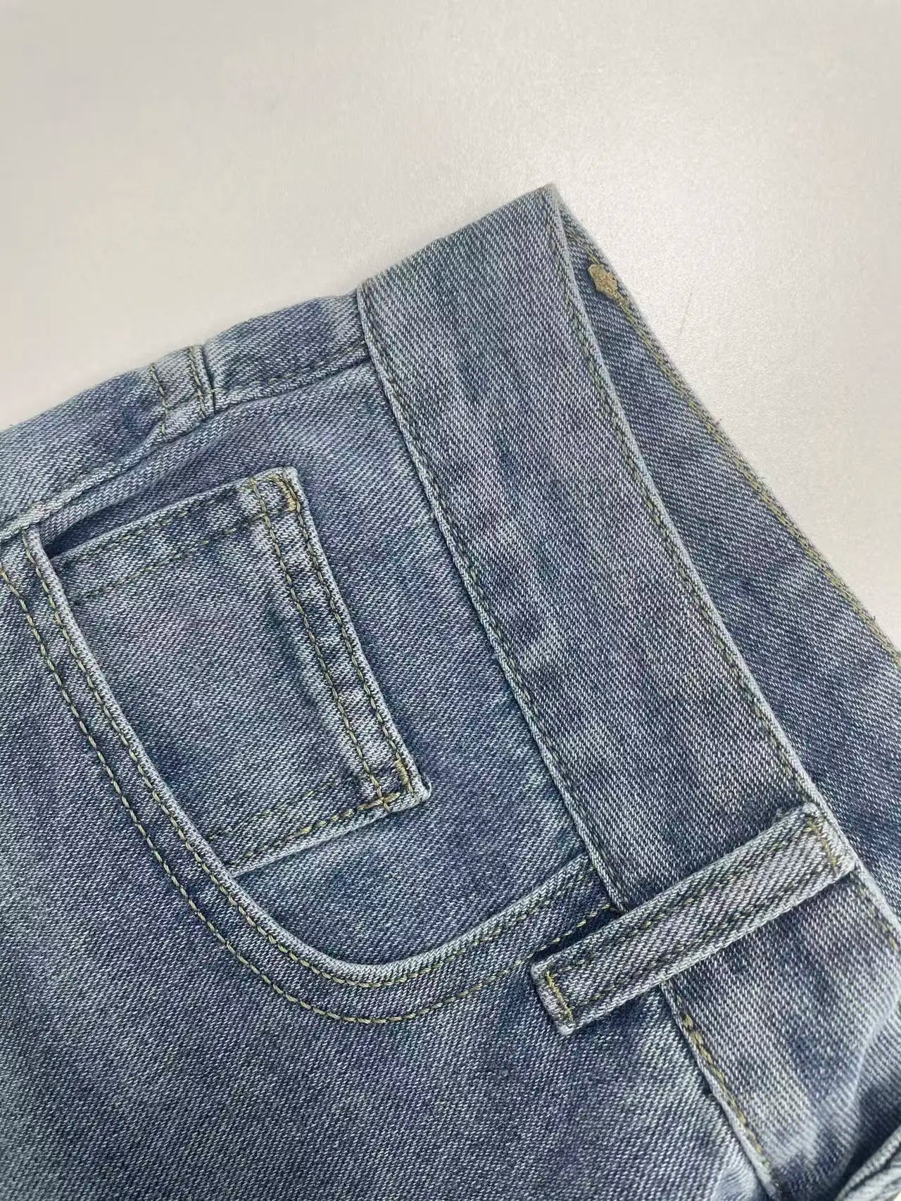 Men's Baggy Jeans - Relaxed Fit Straight Leg Streetwear