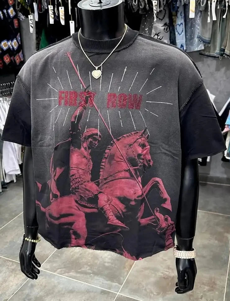 Street Letter Print T-shirt