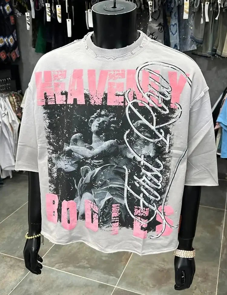 Street Letter Print T-shirt