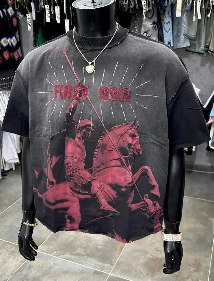 Street Letter Print T-shirt